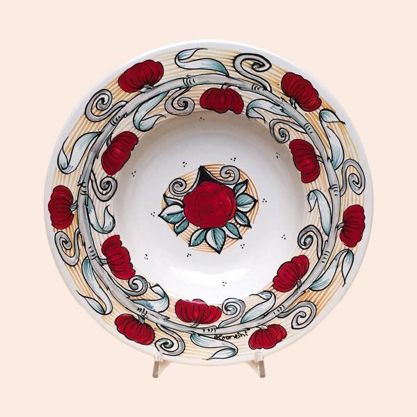 SET OF SOUP-PASTA PLATES OF CM.27 DIAMETER